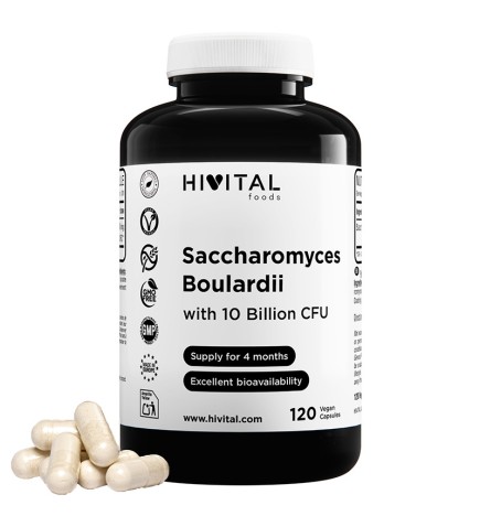 Saccharomyces Boulardii 120 Cápsulas Veganas Hivital
