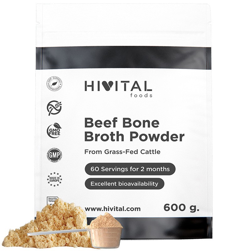 Caldo de huesos 600 Gramos de Polvo Hivital