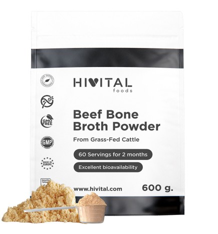 Caldo de huesos 600 Gramos de Polvo Hivital