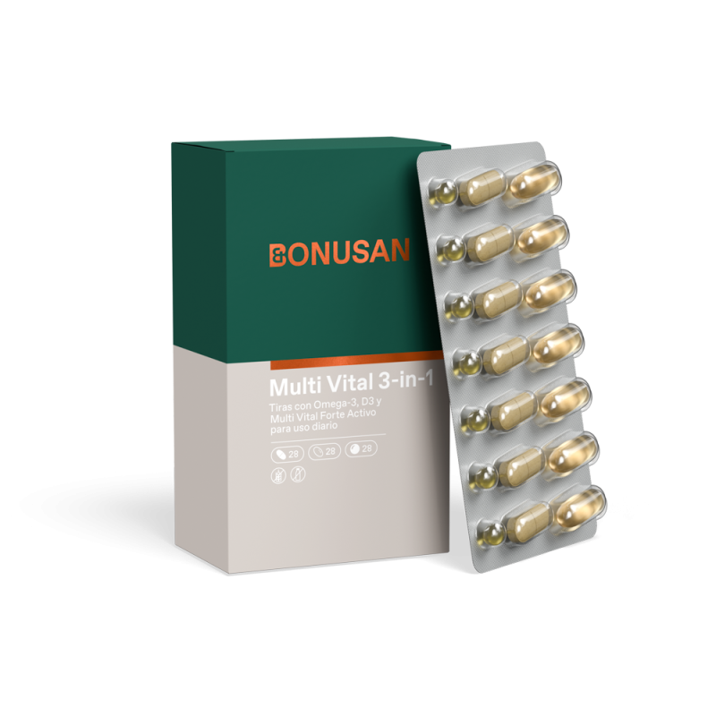Multi Vital 3-In-1 84 Comprimidos Bonusan