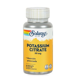 Potasio Citrato 99 Mg 60 Capsulas Solaray