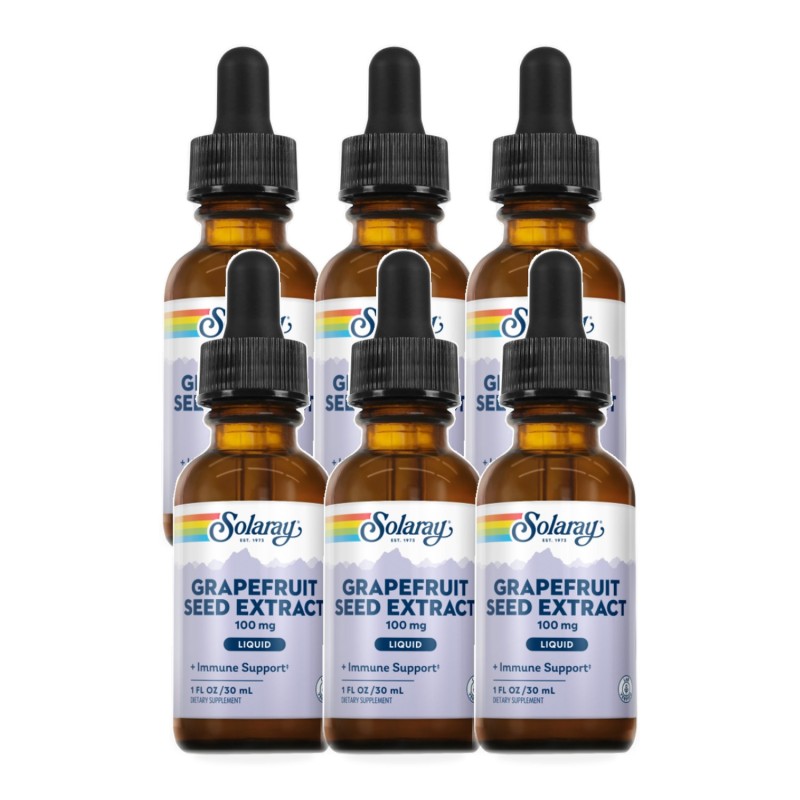Pack 6 unidades Grapefruit Seed Pomelo Liquido 30Ml. Solaray