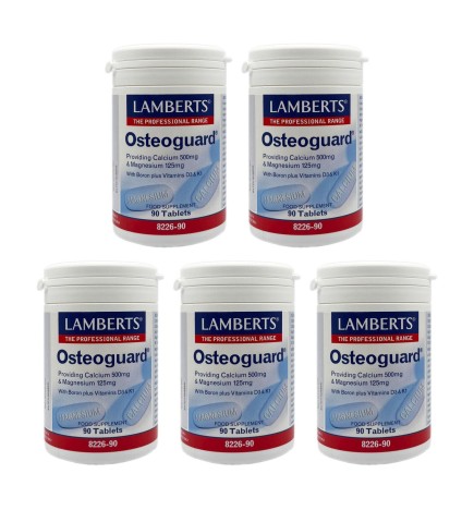 Pack de 5 unidades Osteoguard® 90 Tabletas Lamberts