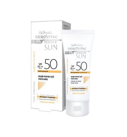 Crema Facial Fps50 Con Color - Tono Dorado 50 Ml Gerovital