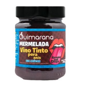 Mermelada De Vino Tinto Sin Azucar 205 Gramos Guimarana