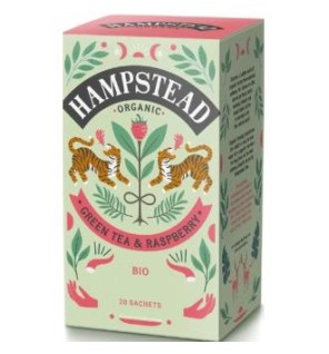 Green Tea-Raspberry Infusion 20 Sobres Bio Hampstead