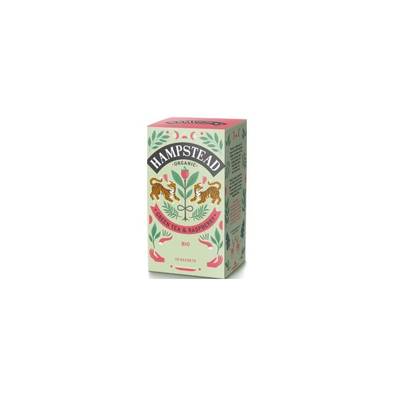 Green Tea-Raspberry Infusion 20 Sobres Bio Hampstead