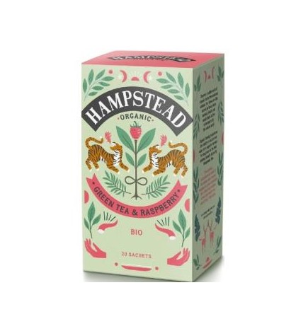 Green Tea-Raspberry Infusion 20 Sobres Bio Hampstead