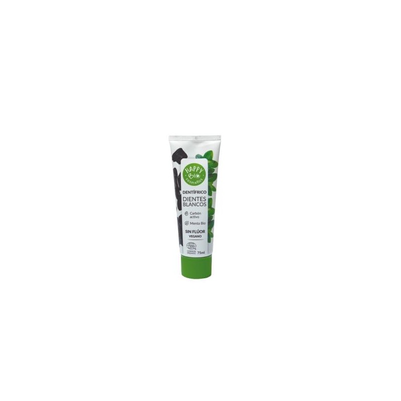 Dentifrico Dientes Blancos Carbon Activo-Menta 75M Happy Bio Dentifrico Dientes Blancos Carbon Activo-Menta 75M Happy Bio