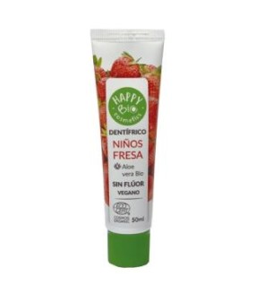 Dentifrico Niños Fresa Sin Fluor 50 Ml Eco Happy Bio