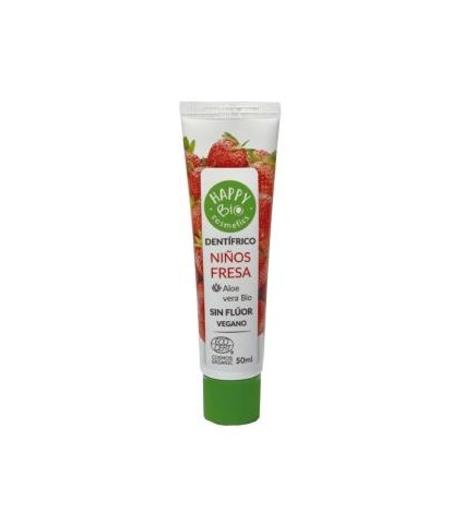 Dentifrico Niños Fresa Sin Fluor 50 Ml Eco Happy Bio