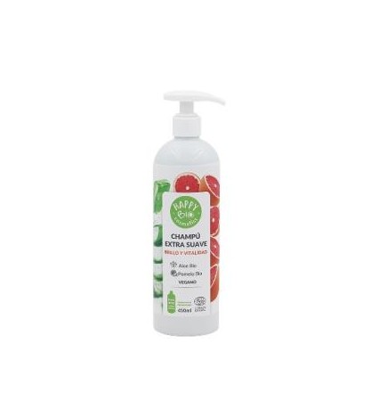 Champu Extra Pomelo-Aloe Suave Brillo 450 Ml Happy Bio