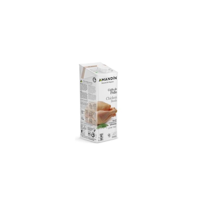 Caldo De Pollo 1Lt 6Uds. Bio Amandin