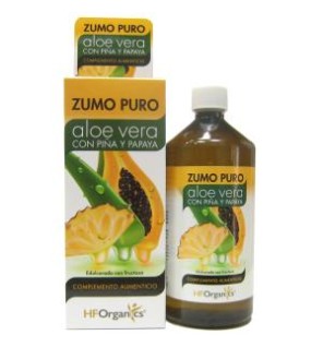 Zumo Puro Aloe Vera Piña Y Papaya 1Litro Hf Natural Care