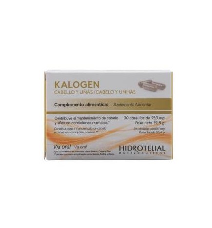 Kalogen Caps Fortalecedo Cabello Y Uñas 30Caps Hidrotelial