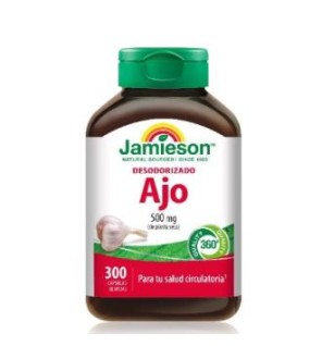 Ajo Desodorizado 500Mg. 300 Capsulas Jamieson