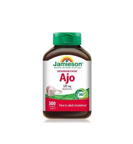 Ajo Desodorizado 500Mg. 300 Capsulas Jamieson