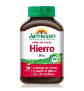 Hierro Complejo Suave 28Mg. 90 Capsulas Jamieson