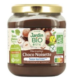 Crema De Chocolate Con Avellanas 350G Bio Sg Vegan Jardin Bio