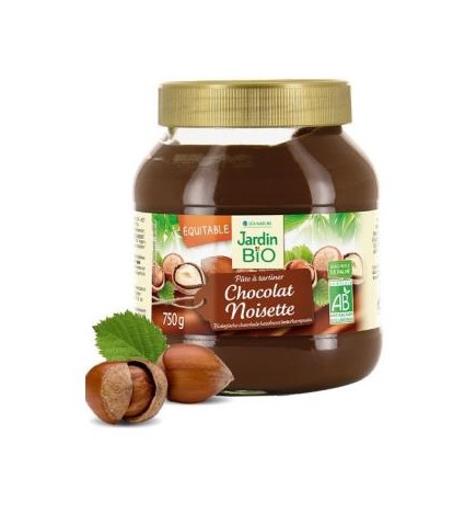 Crema De Cacao Con Avellanas 750 Gramos Bio Jardin Bio