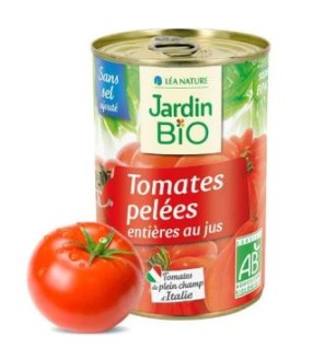 Tomates Enteros Pelados 400 Gramos Bio Jardin Bio