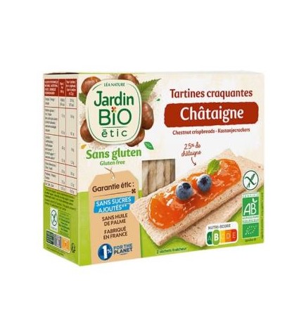 Cracker De Castaña 150 Gramos Bio Sg Vegan Jardin Bio