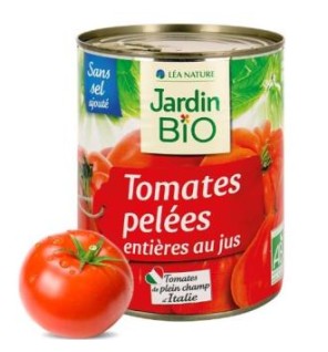 Tomates Enteros Pelados 800 Gramos Bio Jardin Bio