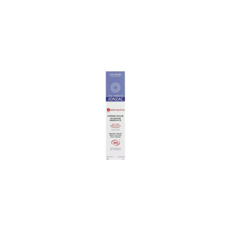 Crema Rica Anti-Edad Sublimactive Etj 40 Ml Eau Thermale Jonzac