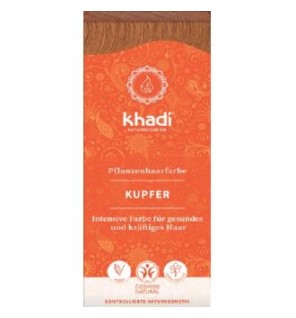 Tinte Herbal Color Cobre 100 Gramos Khadi