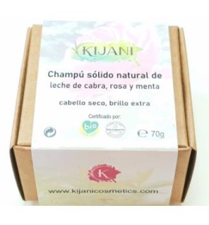 Champu Solido Cabello Seco Leche De Cabra 70 Gramos Kijani