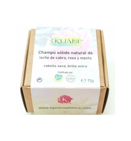 Champu Solido Cabello Seco Leche De Cabra 70 Gramos Kijani