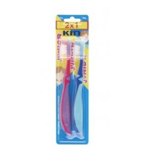 Cepillo Dental Kin Junior 6-12 Años Capuchon 2X1 Kin