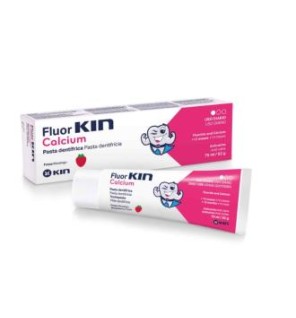 Fluor Kin Calcio Pasta Infanti Fresa 2-6 A 75Ml Kin