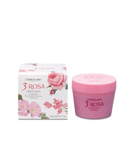3 Rosas Crema Corporal 200 Ml L´Erbolario