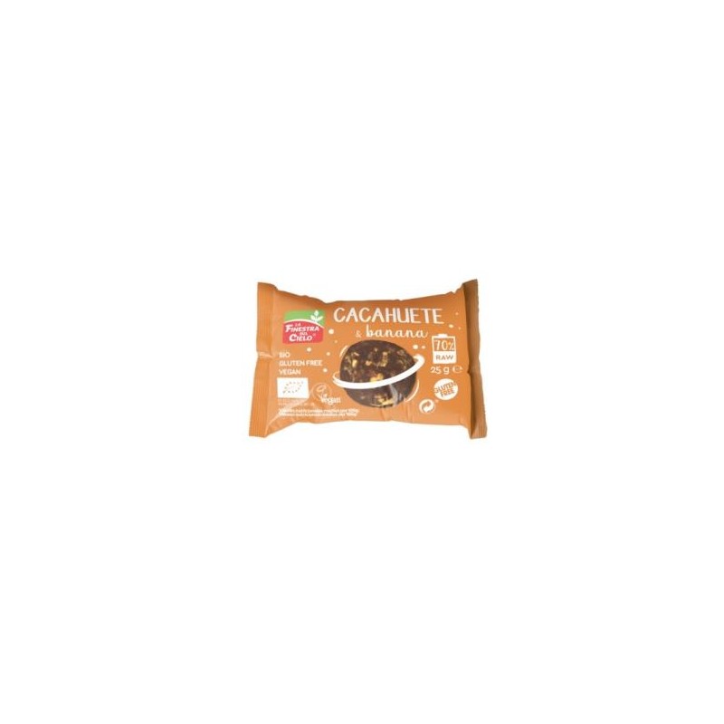Barrita Energy Ball Cacahuete-Banana 20 Uds Eco Sg Vegan La Finestra Sul Cielo