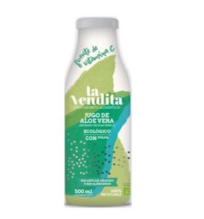 Jugo De Aloe Vera 100% Con Pulpa 500Ml Eco La Vendita