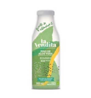 Jugo De Aloe Vera 100% Sin Pulpa 500Ml Eco La Vendita