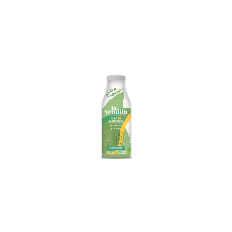 Jugo De Aloe Vera 100% Sin Pulpa 500Ml Eco La Vendita