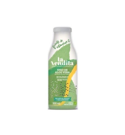 Jugo De Aloe Vera 100% Sin Pulpa 500Ml Eco La Vendita