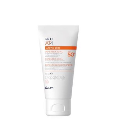 Leti At4 Atopic Skin Defense Facial Spf 50 50Ml Leti