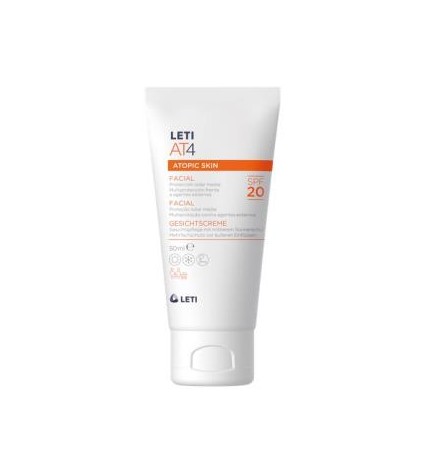 Leti At4 Atopic Skin Crema Facial Spf 20 50Ml Leti