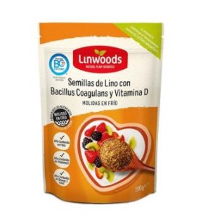 Semillas De Lino Molida Con Bacillus Y Vit D 200Gr Linwoods
