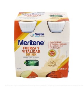 Meritene Drink Vainilla 4 Botellas 180 Ml Meritene