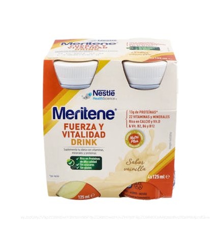 Meritene Drink Vainilla 4 Botellas 180 Ml Meritene