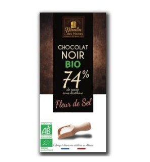 Chocolate Negro 74% Flor De Sal 100 Gr Bio Moulin Des Moines