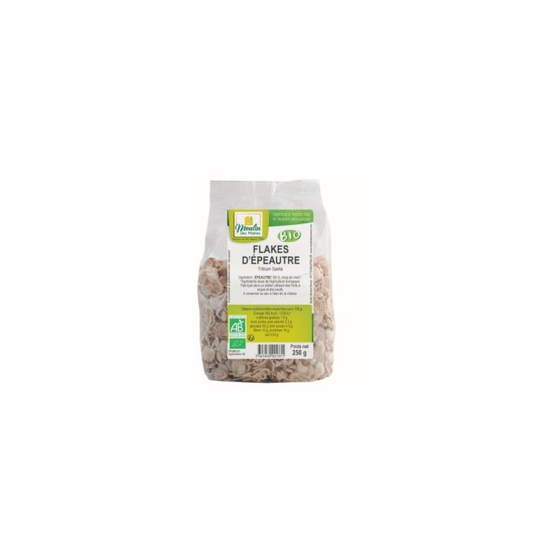 Flakes De Espelta 250 Gr Bio Moulin Des Moines