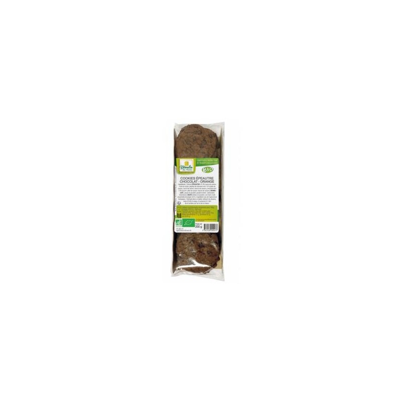Galleta Cookies Espelta Naranja 200 Gr Bio Moulin Des Moines