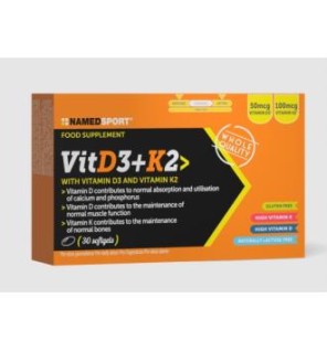 Vitamina D3+K2 30 Comprimidos Named Sport