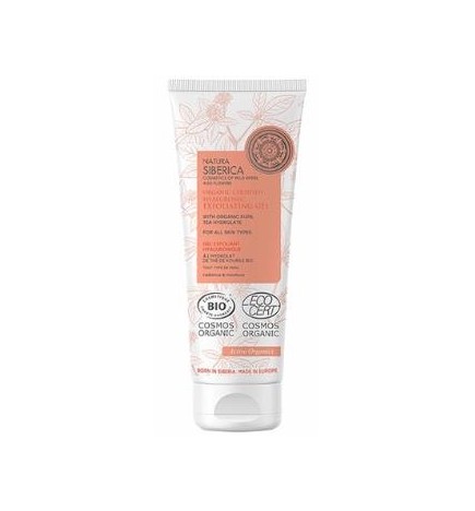 Gel Exfoliante Hialurónico Certificado Orgánico Para Todo Tipo De Piel, 75 Ml Natura Siberica