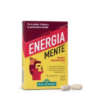 Energia Mente 30 Comprimidos Naturando